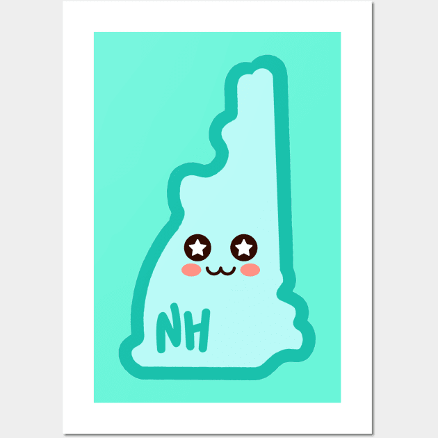 New Hampshire Chan Wall Art by kawaiistates@gmail.com